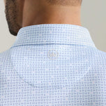 Peter Millar Ashgrove 高性能球衣高尔夫 Polo 衫 - 流蓝色