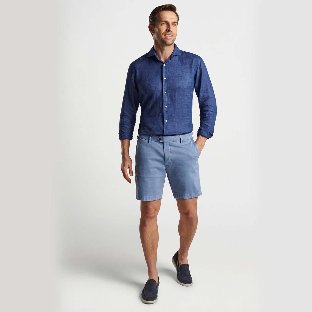 Peter Millar Concorde Golf -Golf kurz - Blue Casa
