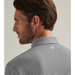 Peter Millar Hales Performance Jersey Golf Polo Shirt - Schwarz