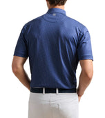 Peter Millar In The Rough Performance Jersey Golf Polo Shirt - Sport Navy