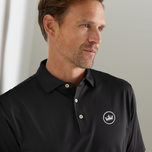 Peter Millar Solid Performance Jersey Golf-Poloshirt – Schwarz