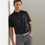 Peter Millar Solid Performance Jersey Golf-Poloshirt – Schwarz