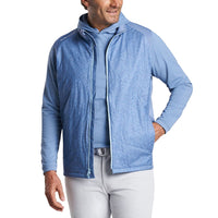 Peter Millar Venture Classic Hybrid Vollzip -Golfweste - Marine