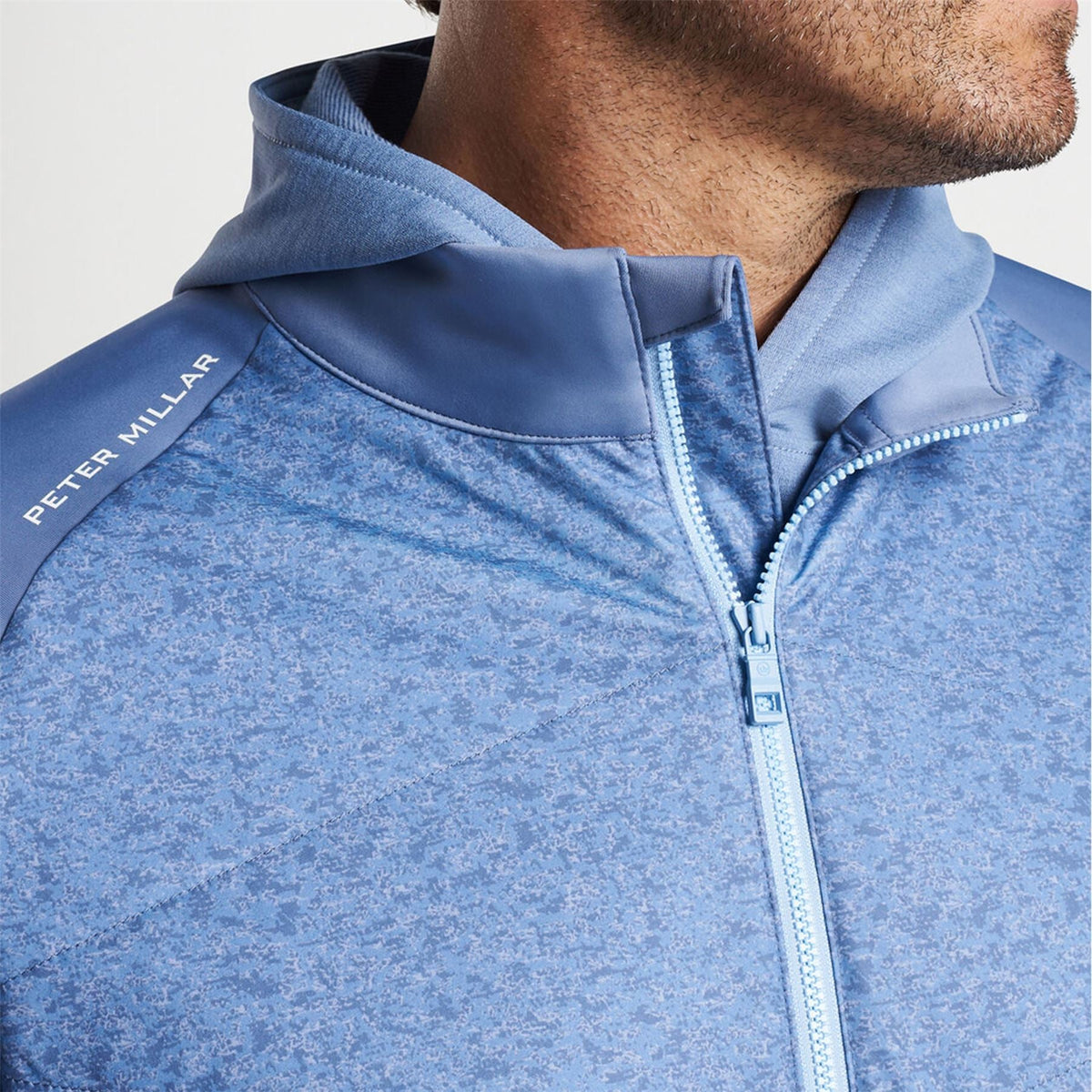 Peter Millar Venture Classic Hybrid Vollzip -Golfweste - Marine