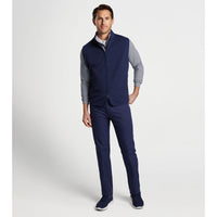 Peter Millar Vista Hybrid Vollzip -Golfweste - Marine