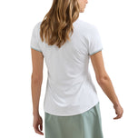 Peter Millar 女式坎特伯雷尖顶运动网状高尔夫 Polo 衫 - 白色/柳色