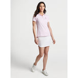 Peter Millar Damen Jubilee Performance Stretch Jersey Golfhemd - Palmer Pink/Weiß