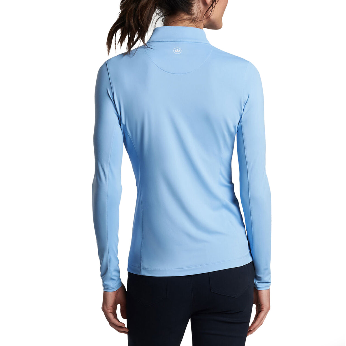 Peter Millar Frauen leichter Kronenkronen -Sonnengolfhemd - Cottage Blau