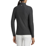 Peter Millar Damen Melange Raglan Sleeve 1/4 Zip Midlayer - Schwarz
