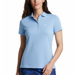 Peter Millar Frauen Performance Stretch Trikot Golfhemd - Cottage Blau