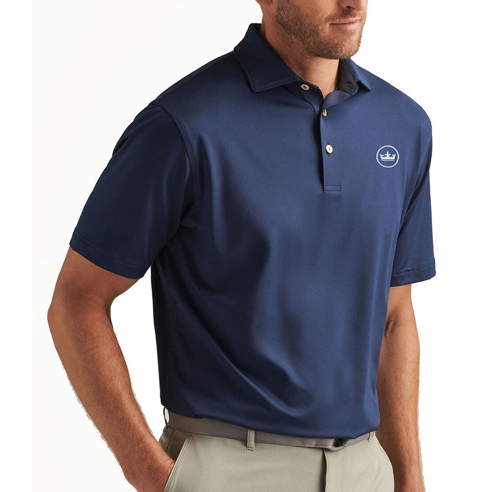 Peter Millar Performance Stretch Jersey Golf Shirt - Marine