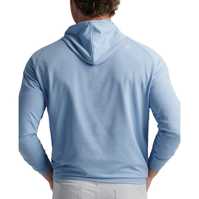 Peter Millar Pine Sugar Stripe Performance Hoodie - Blue Fade