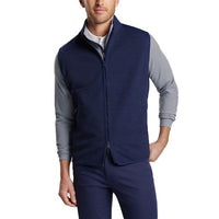 Peter Millar Vista Hybrid Vollzip -Golfweste - Marine