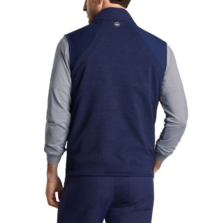 Peter Millar Vista Hybrid Vollzip -Golfweste - Marine