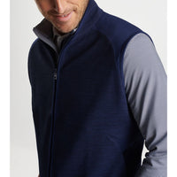 Peter Millar Vista Hybrid Vollzip -Golfweste - Marine