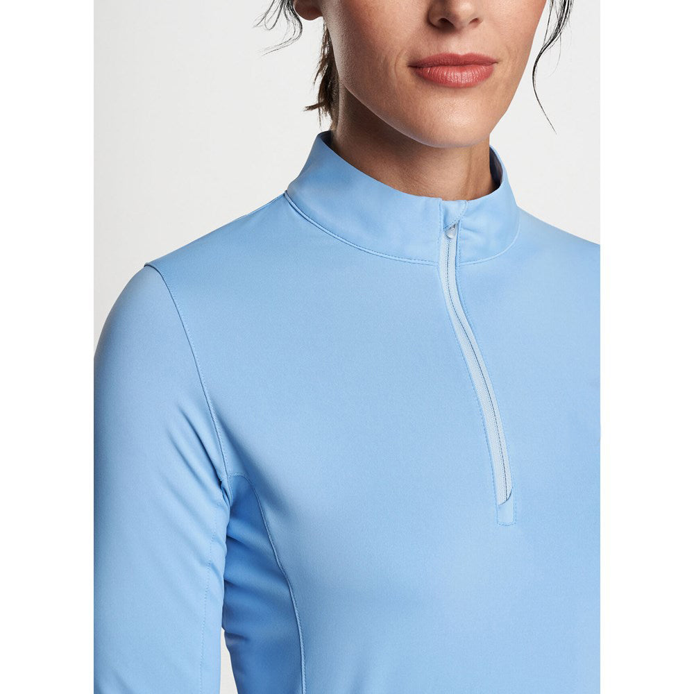 Peter Millar Frauen leichter Kronenkronen -Sonnengolfhemd - Cottage Blau