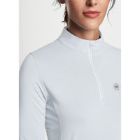 Peter Millar Frauen leichter Kronen -Sonnengolfhemd - Weiß