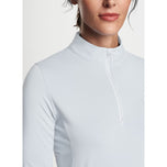 Peter Millar Frauen leichter Kronen -Sonnengolfhemd - Weiß