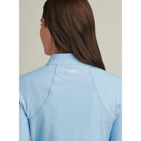 Peter Millar Frauen Melange Raglan Sleeve 1/4 Zip Midlayer - Motorhaube