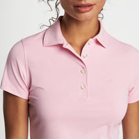 Peter Millar Damen Performance Stretch Jersey Golfhemd - Palmer Pink