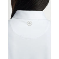 Peter Millar Damen Performance Stretch Jersey Golfhemd - Weiß