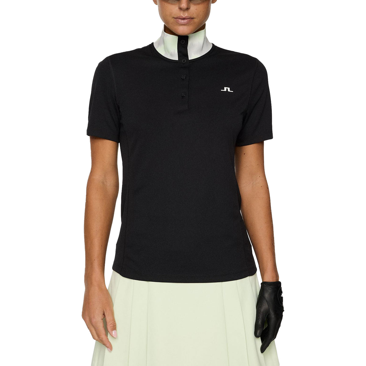 J. Lindeberg Women's Piper Golf Polo Shirt - Schwarz