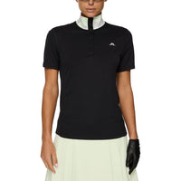 J. Lindeberg Women's Piper Golf Polo Shirt - Schwarz