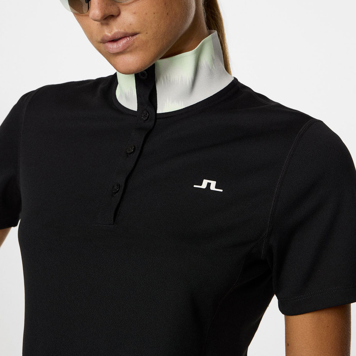 J. Lindeberg Women's Piper Golf Polo Shirt - Schwarz
