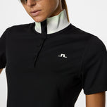 J. Lindeberg Women's Piper Golf Polo Shirt - Schwarz