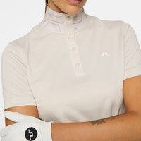 J. Lindeberg Women's Piper Golf Polo -Hemd - Moonbeam