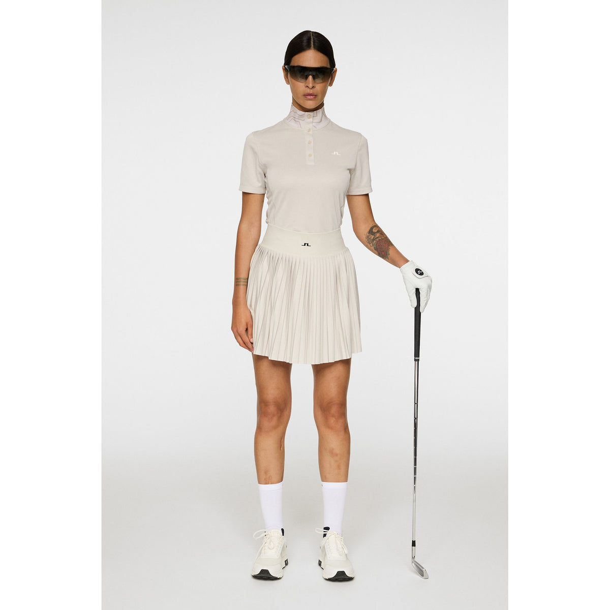J. Lindeberg Women's Piper Golf Polo -Hemd - Moonbeam