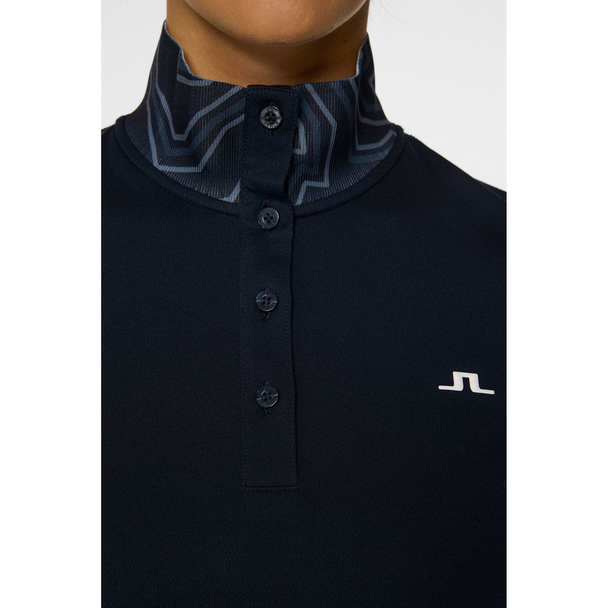 J.Lindeberg Women's Piper Golf Polo Shirt - JL Navy