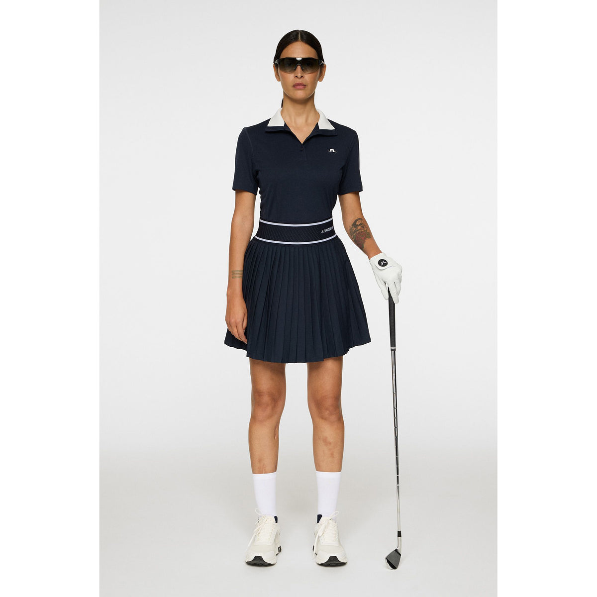 J.Lindeberg Women's Piper Golf Polo Shirt - JL Navy