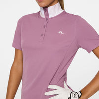 J. Lindeberg Women's Piper Golf Polo -Hemd - sehr Traube