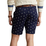 Polo Performance Ralph Lauren gedruckt gerade Fit Chino Short - French Navy Player