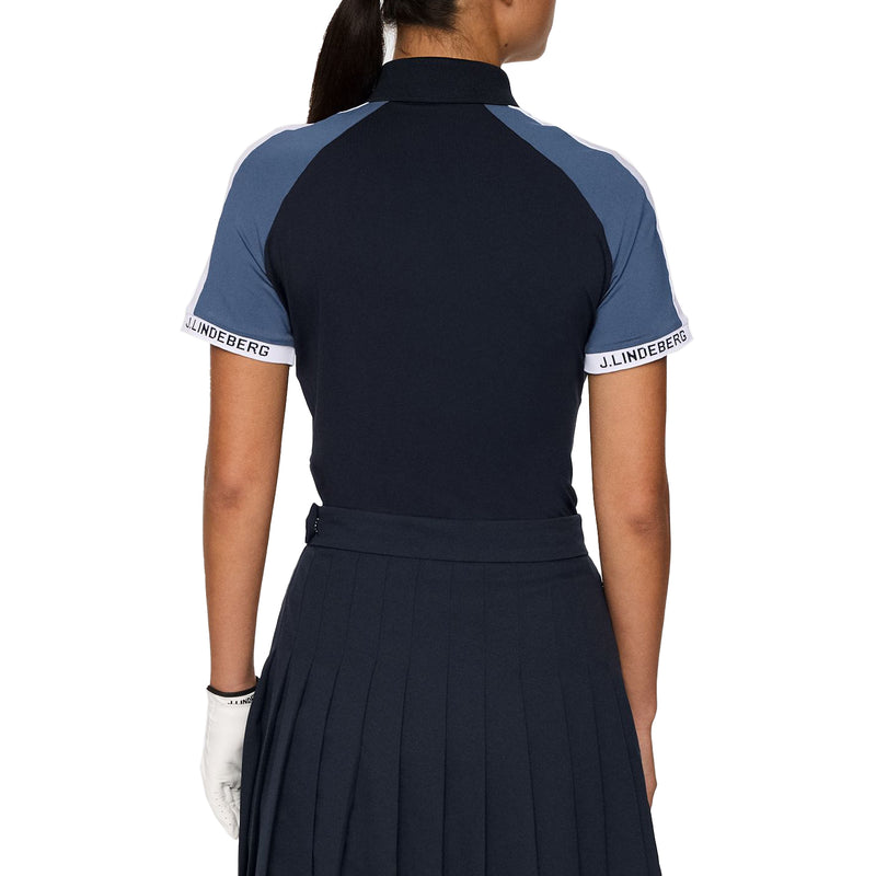 J.Lindeberg Women's Priya Golf Polo Shirt - JL Navy