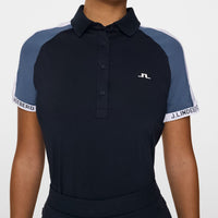 J.Lindeberg Women's Priya Golf Polo Shirt - JL Navy