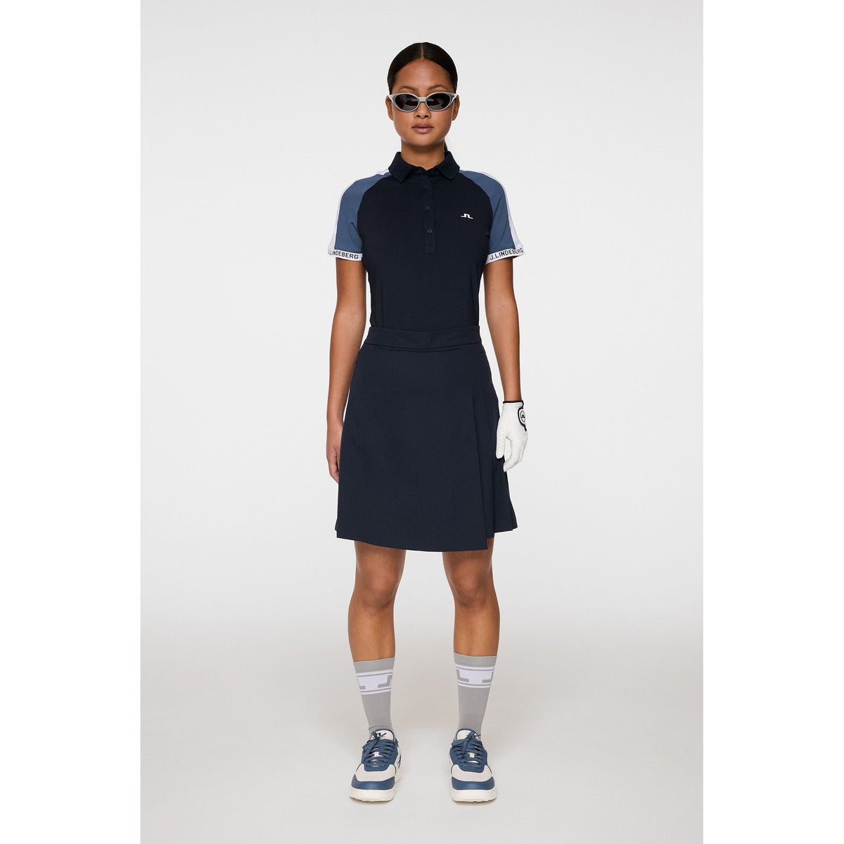 J.Lindeberg Women's Priya Golf Polo Shirt - JL Navy