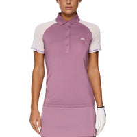 J.Lindeberg Women's Priya Golf Polo Shirt - Very Grape