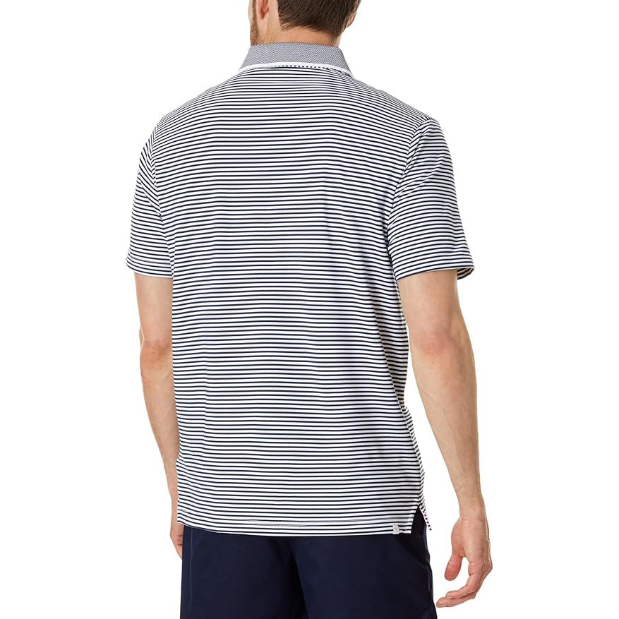 Puma ap Mattr -Traditionen Golf Polo -Hemd - Marine Blazer/ Bright White