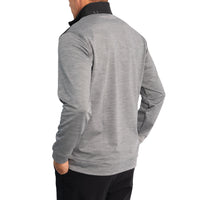 Puma CloudSpun Colourblock 1/4 Zip Golf Sweatshirt - Puma Black/Ruhige Schatten Heather