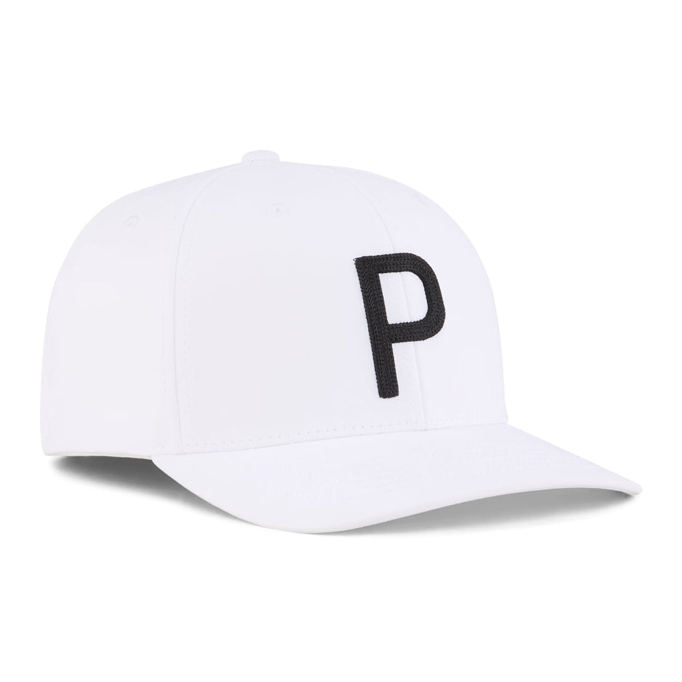 Puma Heritage P Golfkappe - weißes Glühen/Puma schwarz