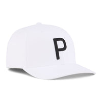 Puma Heritage P Golfkappe - weißes Glühen/Puma schwarz