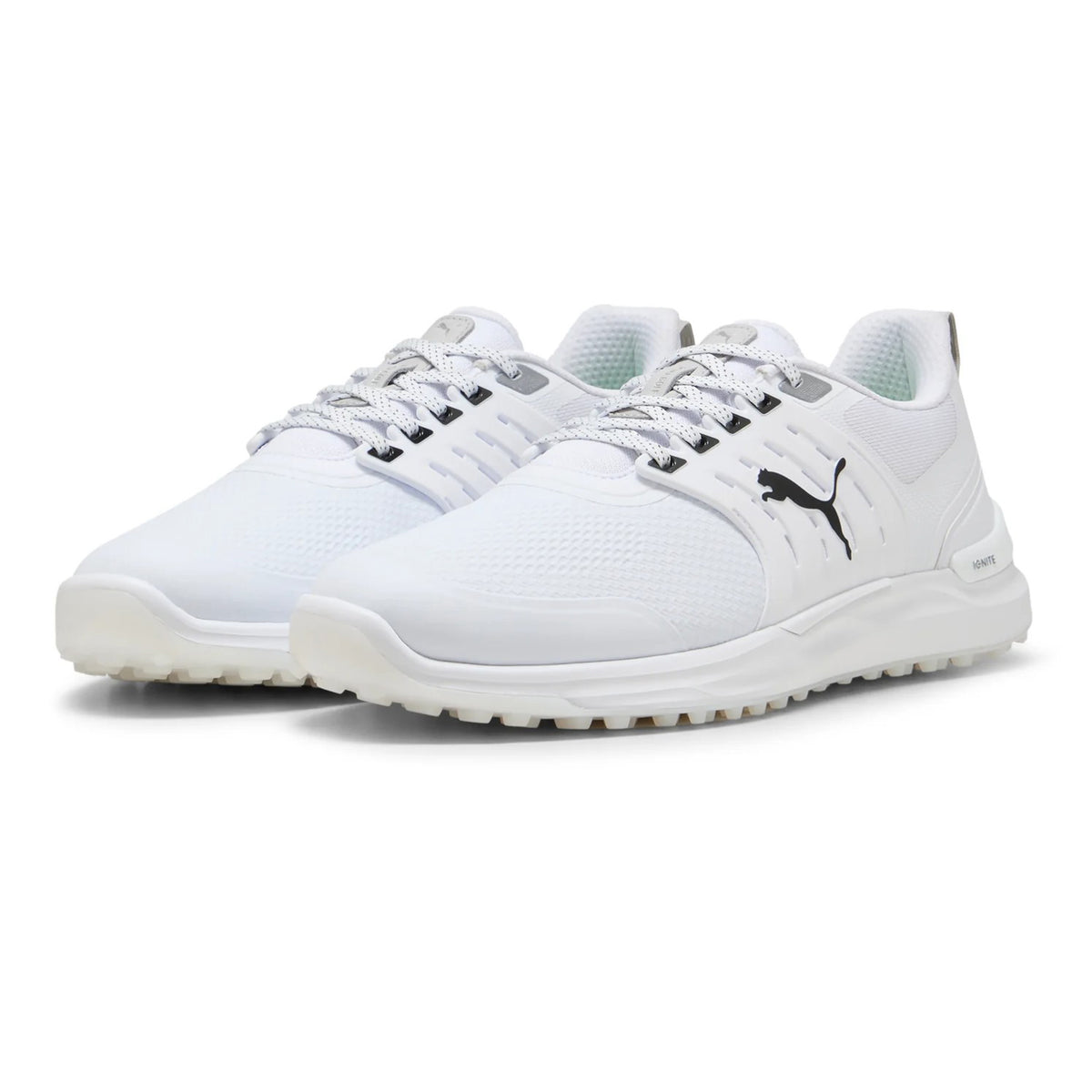 Puma Ignite Elevate 2 Wide Spikeless Golf Shoes - Puma White/Puma Black/Puma Silver
