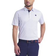 Puma Pure 2.0 Circle Cat Golf Shirt - White Glow/Deep Navy