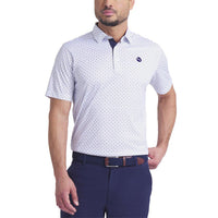 Puma Pure 2.0 Circle Cat Golf Hemd - weißer Glühen/tiefe Marine