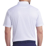 Puma Pure 2.0 Circle Cat Golf Hemd - weißer Glühen/tiefe Marine