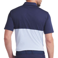 Puma Pure 2,0 Colourblock -Golfhemd - Haute Tropic/Deep Navy