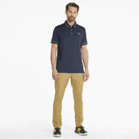Puma CloudSpun Monarch Golfhemd - Marine Blazer Heather/ High Rise