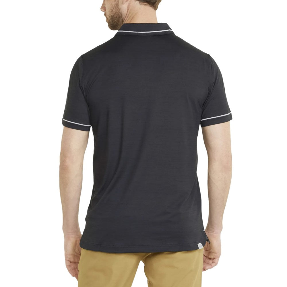 Puma CloudSpun Monarch Golfhemd - Puma Black Heather/ High Rise